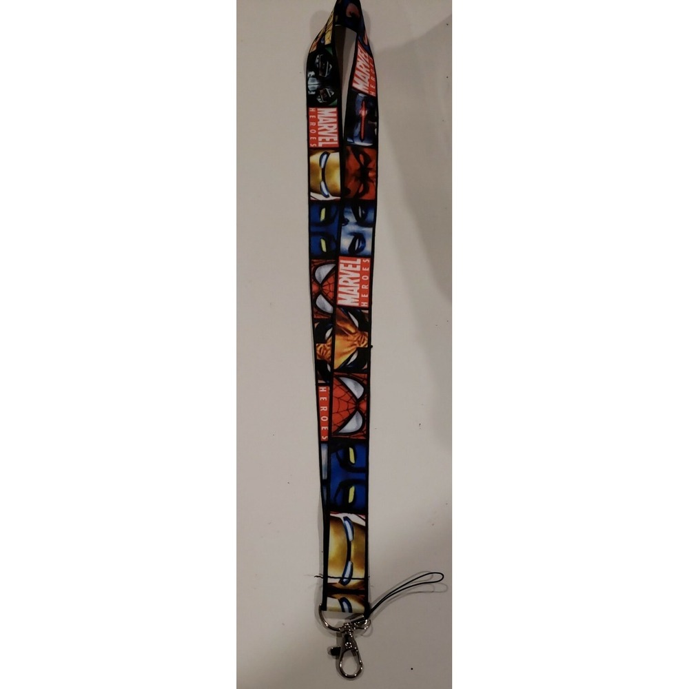 Disney Marvel Comics Superheroes Pin Trading Neck Lanyard ID Keys New 071
